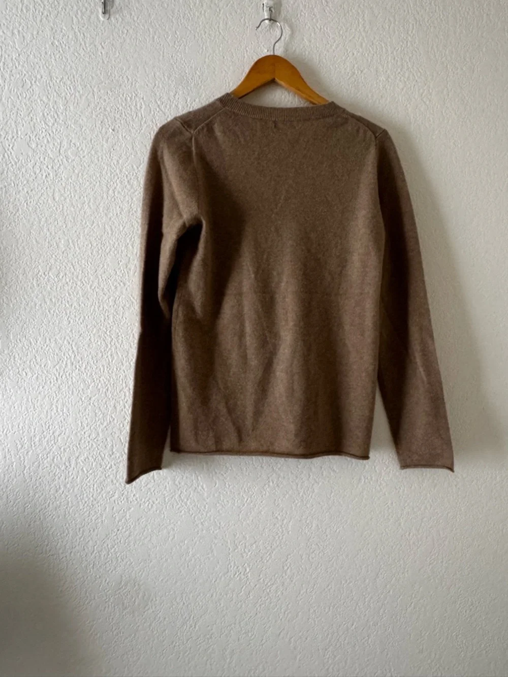 J. Crew Collection Italian Cashmere Pullover Sweater Size Medium Tan